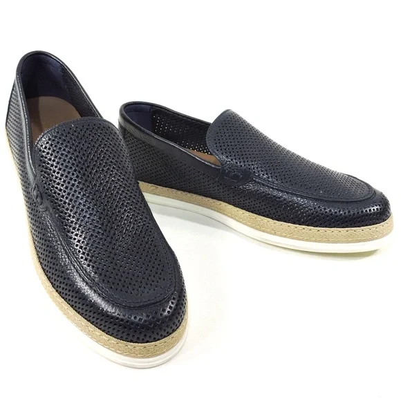 PRINCIPE DI BOLOGNA 🇮🇹 MEN'S BLUE SOFT LEAHER SUMMER FLAT LOAFERS - Picture 1 of 7